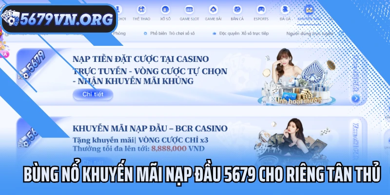 Khuyến mãi nạp đầu 5679